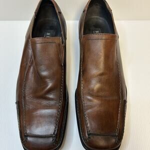 Gordon Rush Adrian Men Shoes Brown 10 M‎ Leather Slip On Casual Apron Loafers
